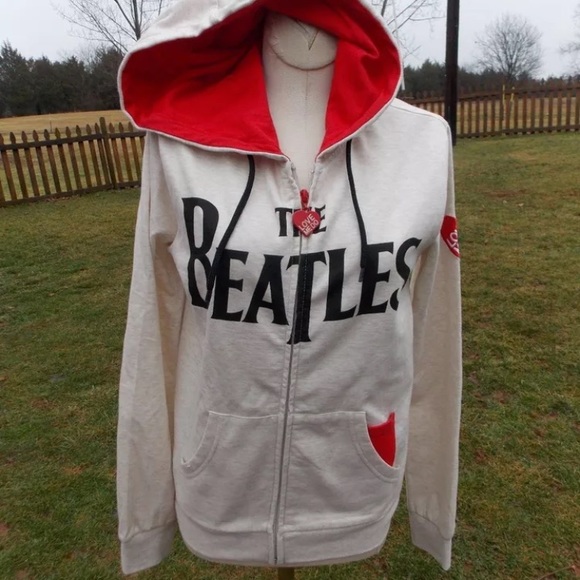 The Beatles Jackets & Blazers - The Beatles Love Me Do Hoodie Jacket Size Small